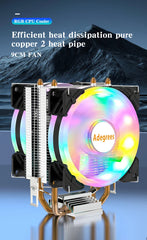 CPU Air Cooler X79 X99 3Pin/4Pin PWM Processor Cooling Fan For Intel LGA 1366 1151 1155 1200 1700 2011 AMD AM3 AM4 AM5