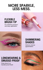 Chameleon Eyeliner Set, 8 Colors, Long-lasting Waterproof  Glitter Liquid Eyeshadow, No Smudging, Fast-drying, Eye Makeup Gift