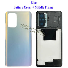 NEW For Xiaomi Redmi Note 10 Pro Battery Cover Back Cover Glass Panel Rear Housing Door Case For Redmi Note 10 Pro Middle Frame