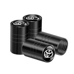 4Pcs Car Wheel Tire Valve Caps Protection Cover Auto Accessories For Toyota Fortuner Chr Verso Prius Mirai Hiace Trd Corolla GR