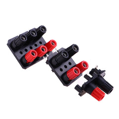 1Pc 2 4 6 Positions Bend Pin External Audio Jack Speaker Amplifier Banana Plug 4mm Socket Connector Screw Post Terminal Block