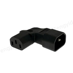 محول تيار متردد IEC 320 C14 إلى C13 بزاوية يمين ويسار، IEC 320 3 أقطاب، محول تيار متردد IEC 320 3 دبابيس من ذكر إلى أنثى بزاوية 90 درجة لأعلى ولأسفل