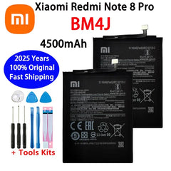 بطارية أصلية 100% BM4J 4500 مللي أمبير/ساعة من عام 2025 لهاتف Xiaomi Redmi Note 8 Pro Note8 Pro 8pro بطارية بديلة عالية الجودة لهاتف Xiaomi Redmi Note 8 Pro 8pro