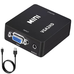 VGA to HDMI-compatible Adapter Converter 1080P HDTV With Audio For Laptop PC to HDTV Projector VGA to HDMI-compatible Adapter
