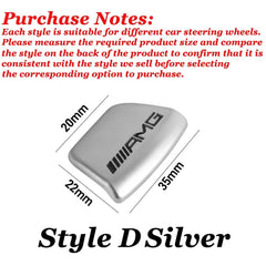 ABS Car Steering Wheel Emblem Sticker Interior Badge Decoration for Mercedes Benz W205 W168 W108 AMG W176 W204 W212 GLC CLA GLA