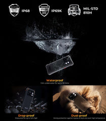 [World Premiere] HOTWAV Cyber 13 Rugged Phone 150LM Flashlight 8GB 128GB Smartphone 6.6'' HD+ 10800mAh 64MP Android 14 Cellphone