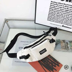 Japanese Harajuku Reflective Chest Bag Women and Men Waist Bag Collage Student Crossbody Bags Purses and Handbags