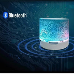 مكبر صوت صغير لاسلكي مزود بتقنية البلوتوث ومكبر صوت LED وبطاقة SD ومضخم صوت USB وموسيقى MP3 محمولة وعمود صوت للكمبيوتر والهاتف المحمول