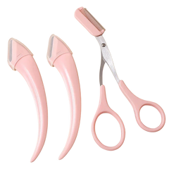 Eyebrow Trimming Knife Eyebrow Face Razor For Women Professional Eyebrow Scissors With Comb Brow Trimmer Scraper Accesso