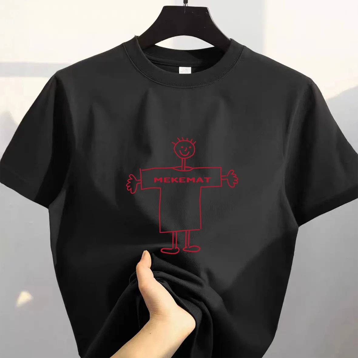 Summer Casual Cotton ort Sve T-irt Men Women Couple Tops Faionable Pure Cotton UV Protection Clothing