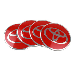 56mm Car Aluminum Logo Wheel Center Hub Cap Badge Sticker Accessories For Toyota Prado Aqua Hilux Prius Rav4 Camry TRD Venza GR