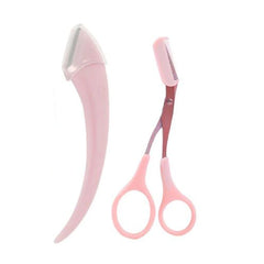 Karsyngirl 1/2/3Pcs Eyebrow Trimming Knife Eyebrow Face Razor For Women Eyebrow Scissors With Comb Brow Trimmer Scraper