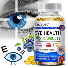 Lutein +Proanthocyanidin - Super Vision Support Supplement, Supports Eye Health, 120 Softgels