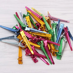 A Box Of  Mini Barber Clips: Heat-Resistant Metal Hairpins for DIY Coloring, Professional Salon & Home Haircut Styling Tools