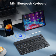7/10inch Bluetooth Keyboard Wireless Keyboard Bluetooth Mini English Russian Keyboard Rechargeable For ipad Phone Tablet