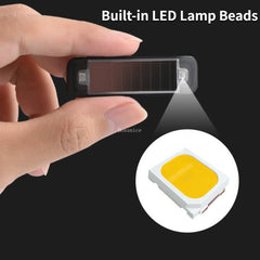 مصباح تحذير صغير LED يعمل بالطاقة الشمسية للسيارة، إنذار ليلي لاسلكي مضاد للسرقة، مصباح تحذير وامض وهمي