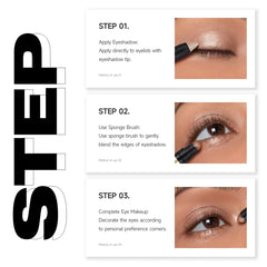 1PC Eye Brightening, Sponge Tip, Easy To Apply, Even and Smooth, 2-in-1 Eye Shadow Stick, Perfect for Music Festivals