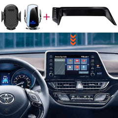 Car Phone Holder For Toyota CHR 2018 2019 2020 2021 2022 C-HR Screen Fixed Navigation Bracket Base Wireless Charging Accessories