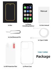 هاتف ذكي صغير SERVO 15SE يعمل بنظام Android 3G WCDMA ونقطة اتصال WiFi ومتجر Play وشاشة 3.0 بوصة وهواتف ذكية صغيرة الحجم وشريحة SIM في وضع الاستعداد