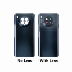 For Huawei Honor 50 Lite Battery Back Cover 3D Glass Panel Rear Door Housing Case With Camera Frame Lens+Adhesive