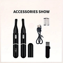 Electric Eyebrow Trimmer Eyebrow Trimmer for Women Hair Trimmer Shaver Facial Hair Remover with Comb Suitable for Leg Arms Etc