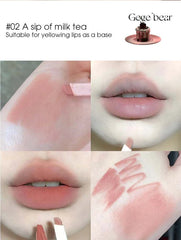 Gege Bear Soft Matte Lip Liner - Defines Lips, Long-Lasting, and Won't Smudge in Natural Pink