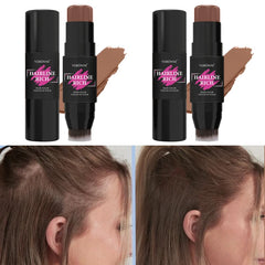 1pc Hairline Filling Cream Stick,Waterproof Matte Finish, Enhances Coverage,for Gray Roots & Thinning Hair Concealer with Brush