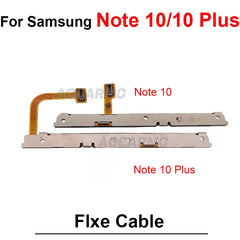 قطعة غيار كابل مرن لإصلاح أزرار التحكم في مستوى الصوت وتشغيل وإيقاف تشغيل هاتف Samsung Galaxy Note 10 Plus Lite