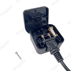High Quality UK Converter With Fuse, US/Janpan/China 2 Flat Parallel Pin Plug To Singapore Malaysia Hongkong Socket Power Adapte