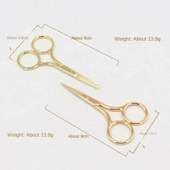 1pc European-style Makeup Scissors 9CM Compact Stainless Steel Small Professional Eyebrow Nose Hair Cut Manicure Nail Tools