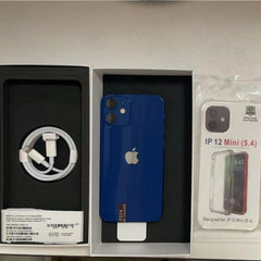 هاتف Apple iPhone 12 mini الأصلي الجديد غير مقفول بنسبة 97%، ذاكرة وصول عشوائي (RAM) سعة 4 جيجابايت وذاكرة قراءة فقط سعة 64/128/256 جيجابايت ونظام تشغيل iOS A14 Bionic بشاشة 5.4 بوصة ومعالج ثنائي 5G
