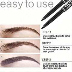 12pcs Black Eyeliner Pencils - Easy Twist Application for Flawless Eye Makeup