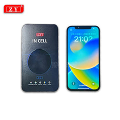 100% A ZY Incell لـ iPhone X XS Max 11 12 Pro Max 12Mini 13 Mini 14Plus مجموعة محول رقمي لشاشة اللمس LCD بديلة
