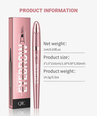 4 Fork Tip Eyebrow Pencil 3D Microblading Waterproof Dark Brown Natural Colour Fine Stroke Magic Eyebrow Pencil 2024 New Ladies