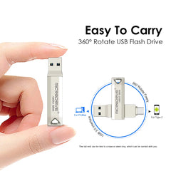 Type C 3 in 1 USB 3.0 Flash Drive 64GB 128GB 256GB pendrive pen drive real capacity usb memory stick for phone and pc