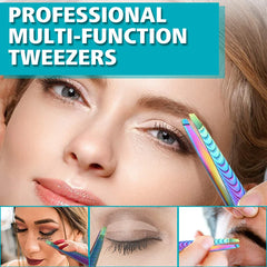 أداة تشذيب الحواجب الاحترافية للرجال، ملقط إزالة شعر الوجه واللحية والرموش والحواجب من الفولاذ المقاوم للصدأ بدقة عالية