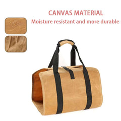Large Capacity Firewood Storage Bag Waterproof Scratch-resistant Wood Log Carrier Outdoor Camping Firewood Holder Wood Carry Bag