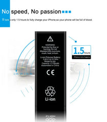 Mumzar iPhone 11 to 14 replacement battery black Li ion cell with warning label and capacity info
