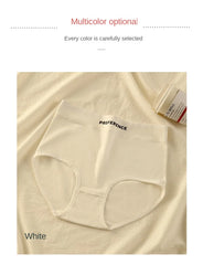 3PCS/set Color Panties Cotton Women Comfortable High-waist Underwear Soft Lingerie Breathable Female Panty Fitness Sports Briefs