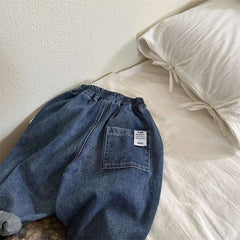 Boys Girls Toddlers Loose Pants Fashion Summer Baby Boys and Girls Baby Foreign Denim Pants New Arrival 2025