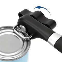 Effortless Stainless Steel Can Opener – Easy-Grip, Multi-Use, No Electricity, Safe & Portable