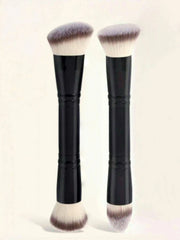 Double-Headed Foundation Brush 2 Foundation Brushes Multi-Functional Double-Headed Brush Multi-Functional Double-Headed Makeup Brush Multi-Purpose Makeup Brush Makeup Foundation Brush Contour Brush Concealer Brush