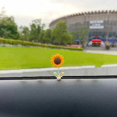 New 5 Pieces Car Dashboard Ornament Decoration Car Window Decoration Sunflower Design Car Decoration Car Interior Accessories