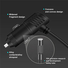 3 في 1 USB نوع C مقبس 120 واط سيارة ولاعة السجائر الفاصل 12 فولت 24 فولت شاحن سريع الهاتف محول الطاقة للسيارة DVR GPS كاميرا داشكام