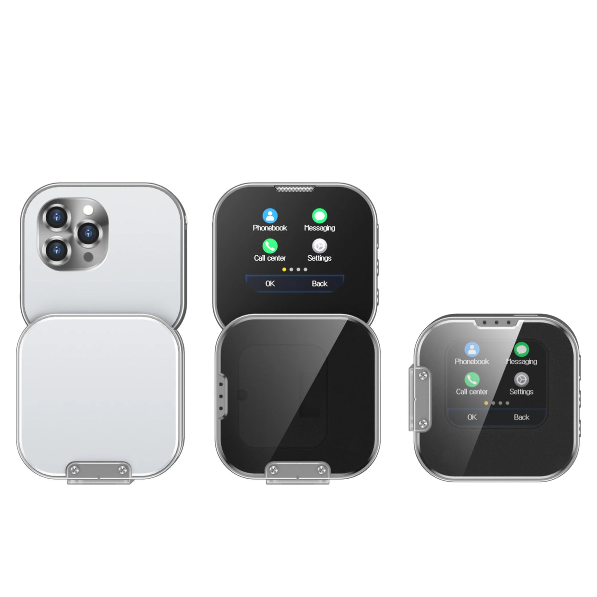 هاتف SERVO i19 صغير الحجم يعمل باللمس مع خاصية الاستعداد وبطاقة SIM مزدوجة ومشغل MP4 وخاصية Magic Voice 2G وشاشة صغيرة دوارة