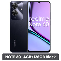 【الإصدار الأول】 هاتف realme Note 60 الذكي، كاميرا 32 ميجابكسل، شاشة 6.74 بوصة، معدل تحديث 90 هرتز، بطارية 5000 مللي أمبير، IP64، شريحة قوية ثماني النواة