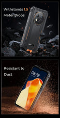 Oukitel G1 Rugged Smartphone Android 24GB (6+18)+256GB 10600mAh 6.52' HD Display NFC Rugged Phone