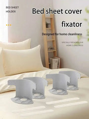 4PCS Bed Sheet Fasteners Sheet Ties Multifunctional use Heavy Duty Bedsheet Corner Tightener Clips Home Supplies Fixator