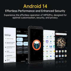 هاتف Oukitel WP32 pro الذكي المتين 6 بوصة عالي الدقة 24 جيجابايت + 256 جيجابايت 6300 مللي أمبير في الساعة ثماني النواة هاتف محمول 20 ميجابكسل هاتف محمول NFC
