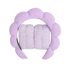 3 件套时尚 Microfiber Washing Wristbands Scrunchies Puffy Headband Spa Bubble Headband for Washing Face Makeup Shower Skincare